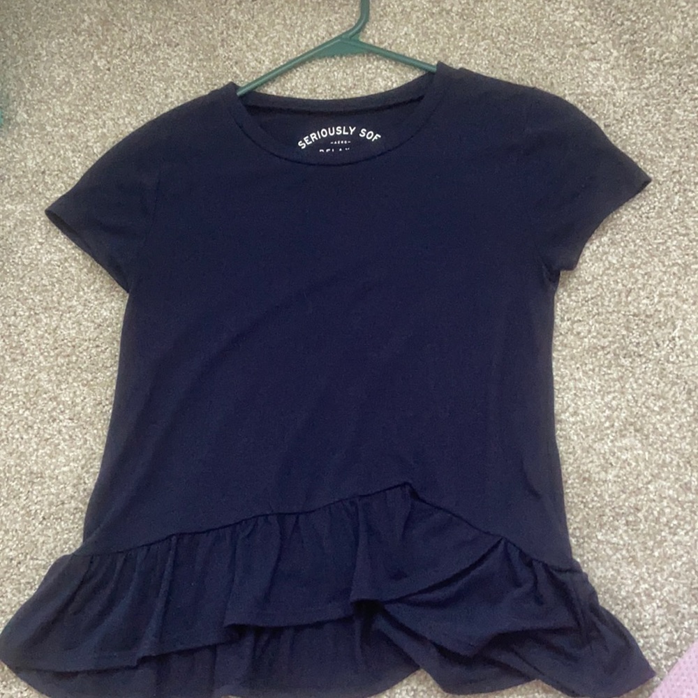 Navy comfy blouse